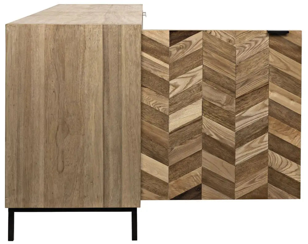 Noir Herringbone Sideboard