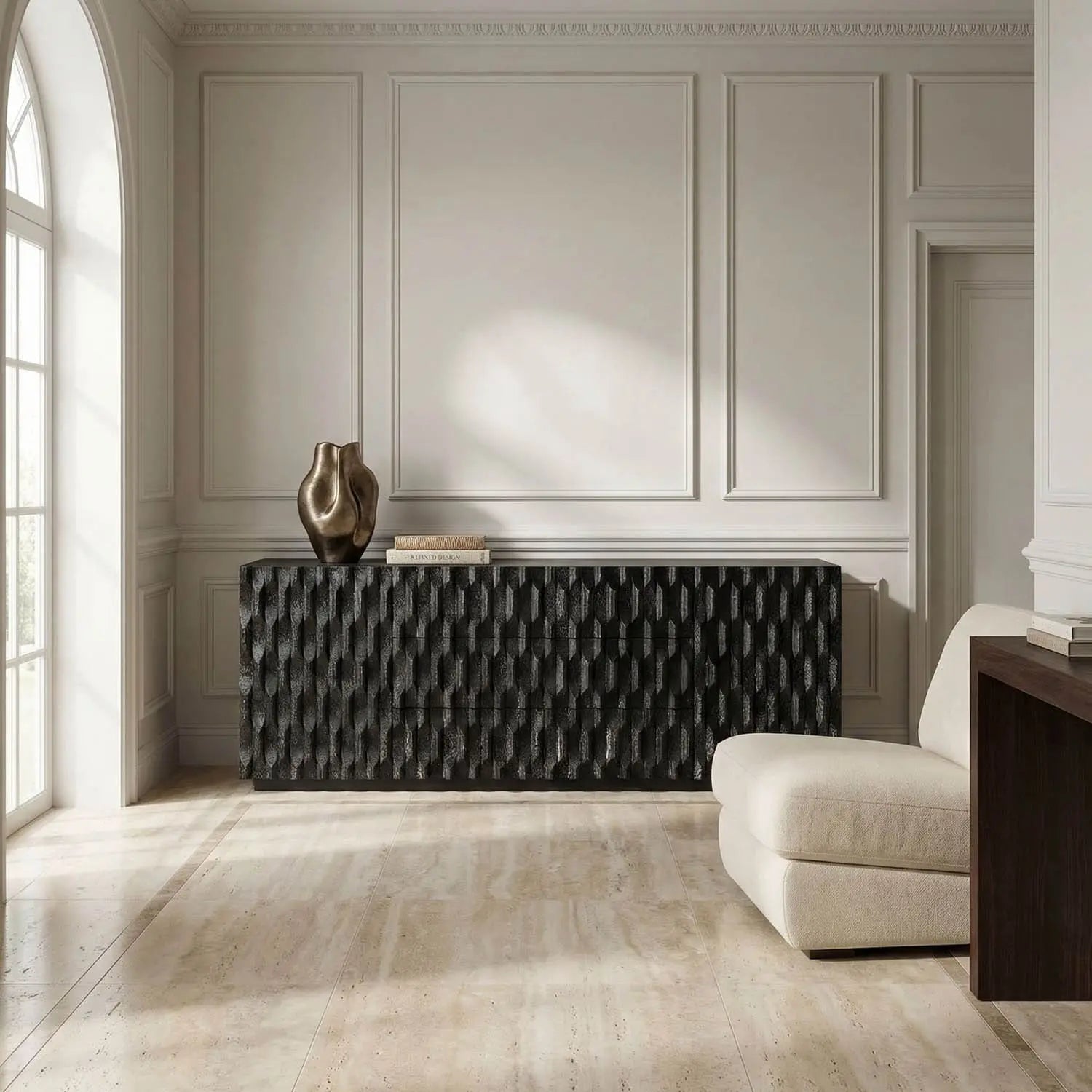Noir Alameda Sideboard, Large, Black Walnut