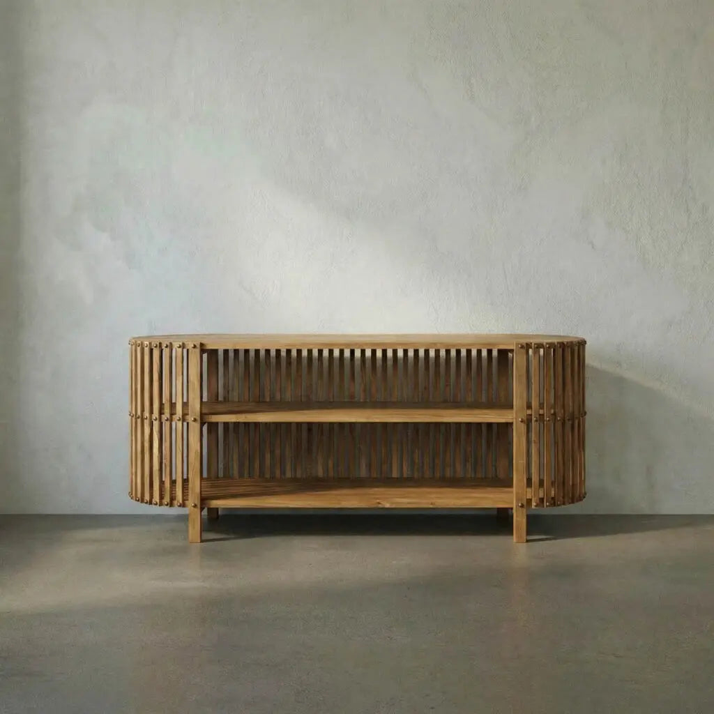 Noir Consuela Console, Teak