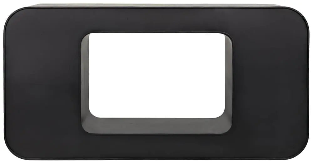 Noir Shylock Console, Black Steel