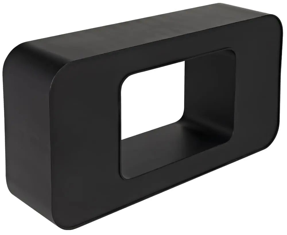Noir Shylock Console, Black Steel