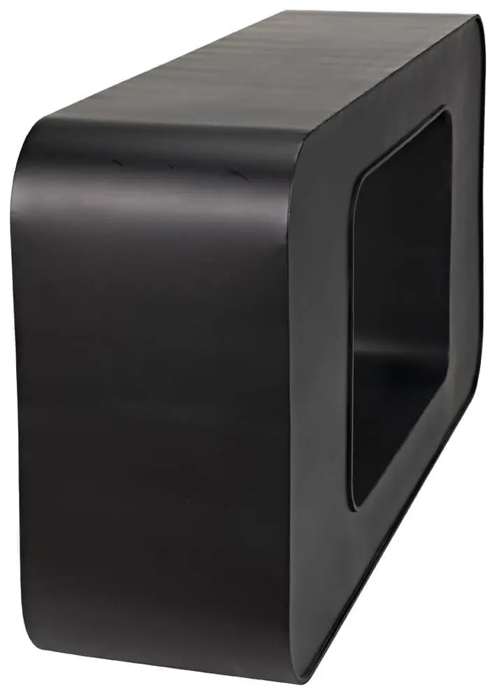 Noir Shylock Console, Black Steel