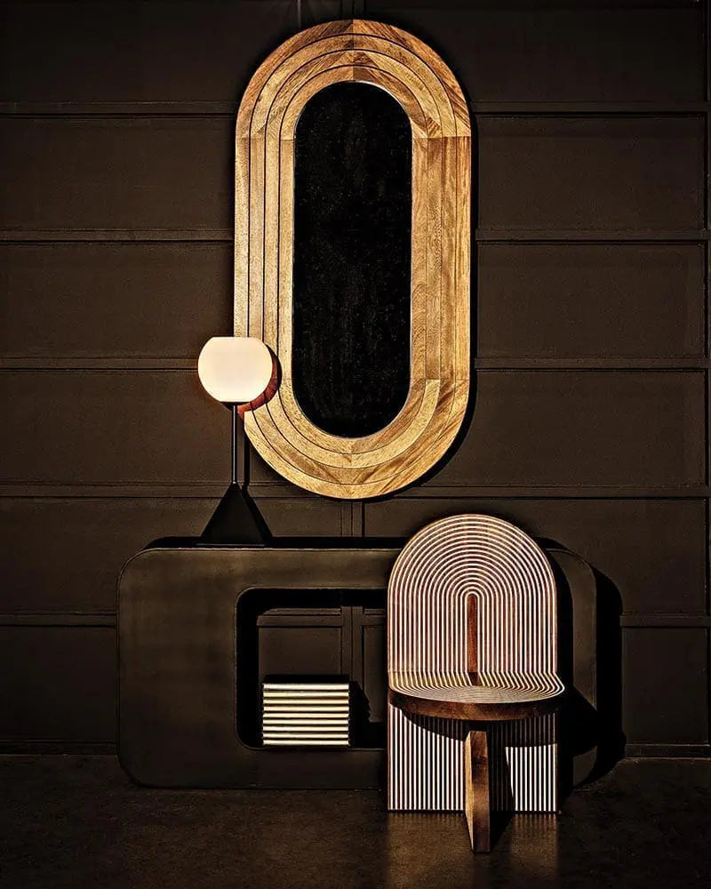 Noir Shylock Console, Black Steel