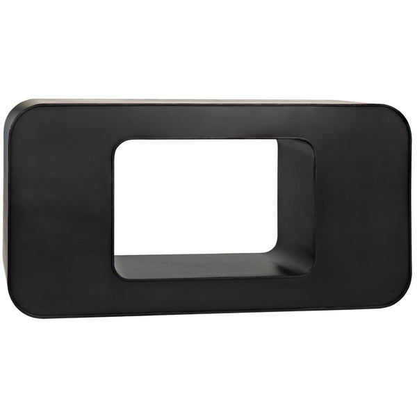 Noir Shylock Console, Black Steel
