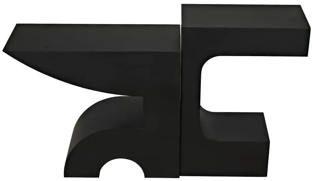 Noir Shiba Console, Black Steel