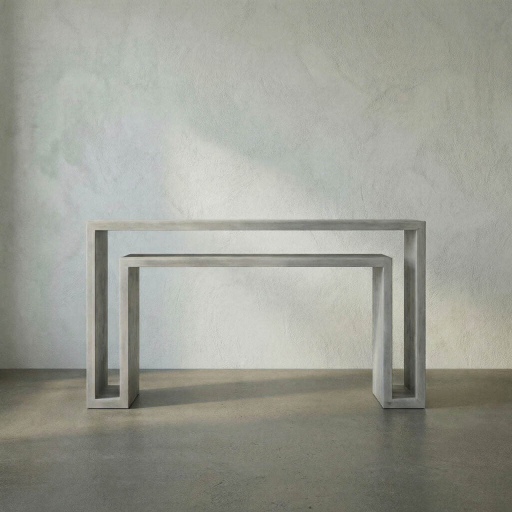 Noir Caine Console, White Wash