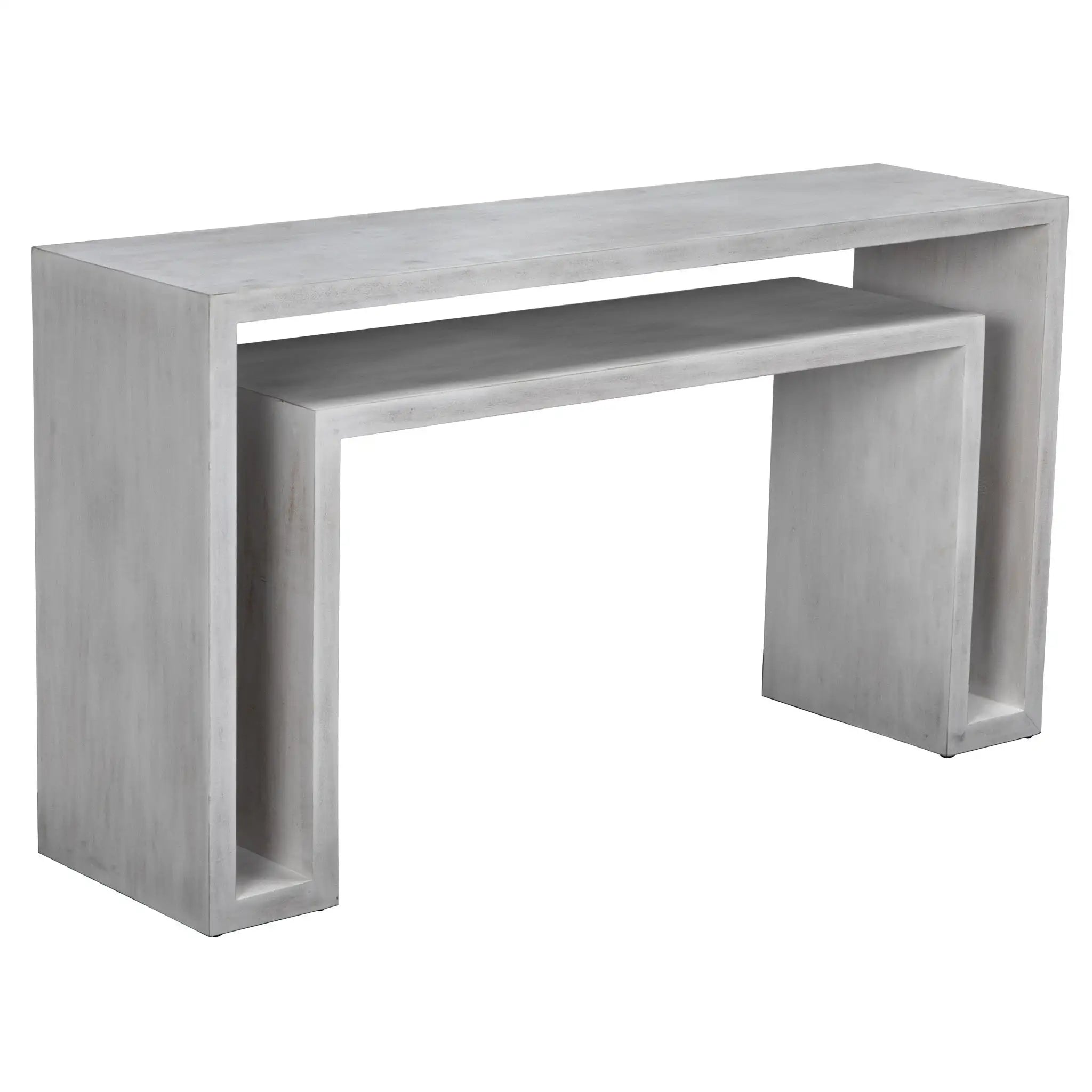 Noir Caine Console, White Wash