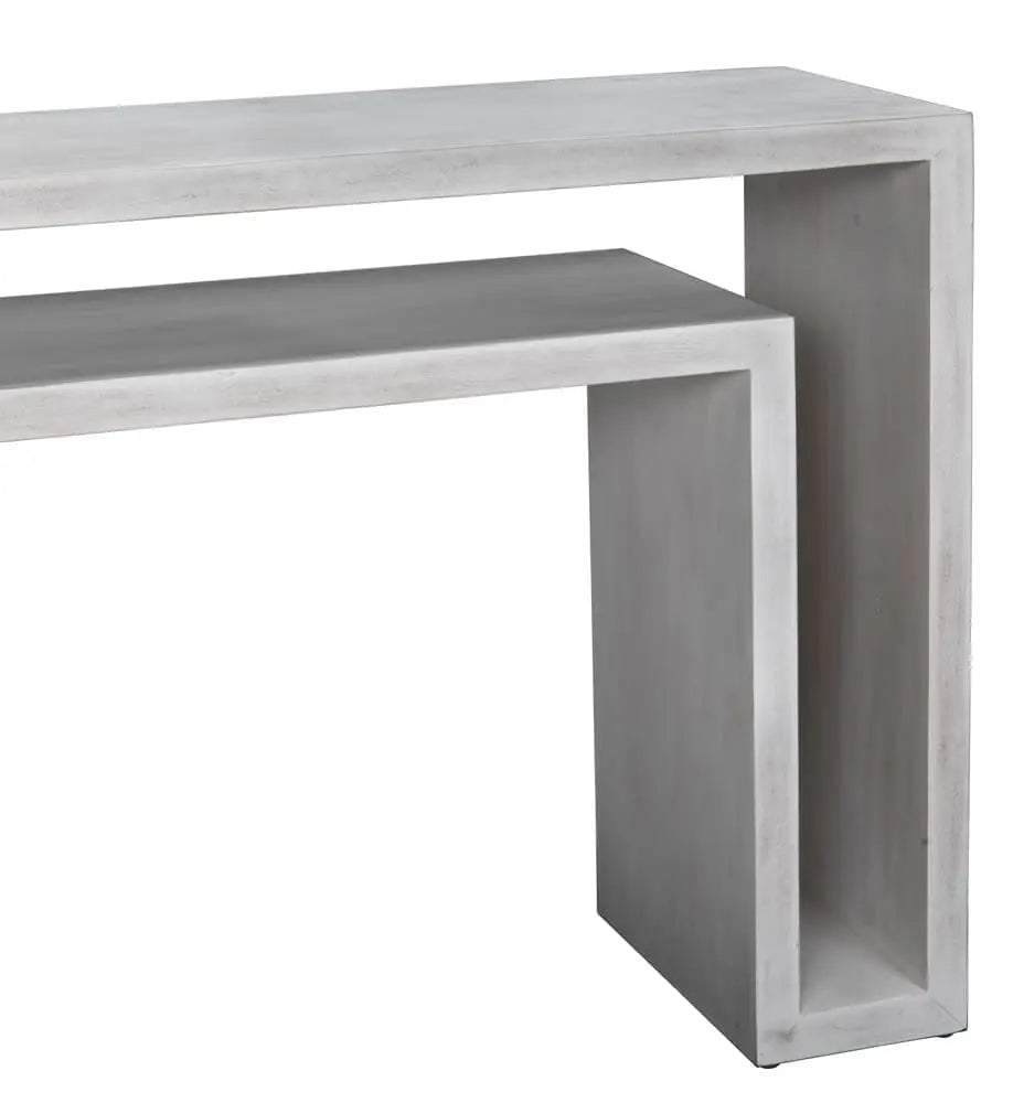 Noir Caine Console, White Wash