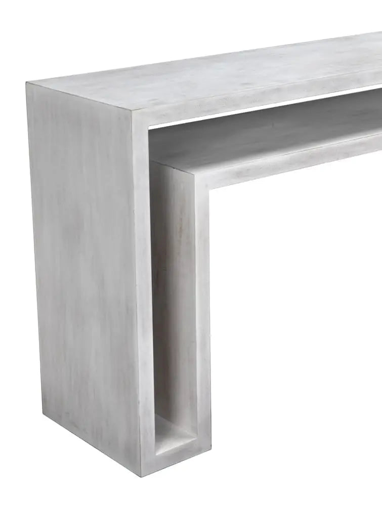 Noir Caine Console, White Wash