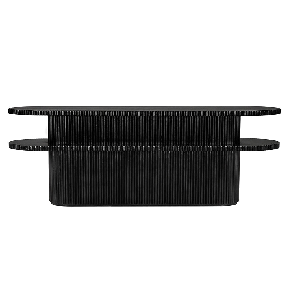 Noir Parker Console, Hand Rubbed Black