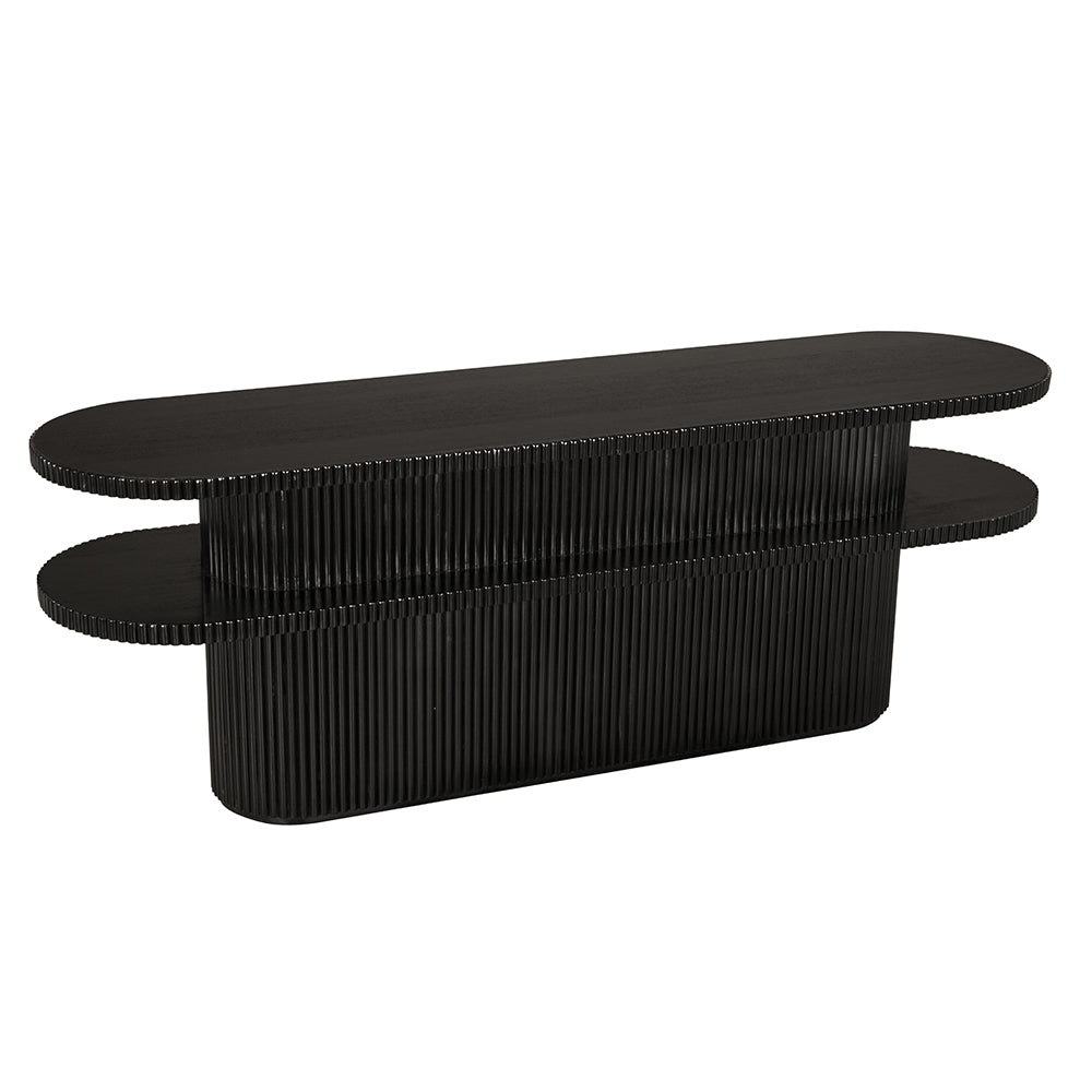 Noir Parker Console, Hand Rubbed Black