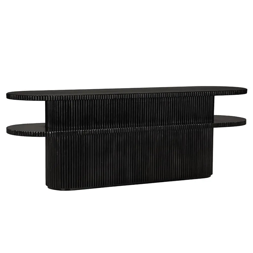 Noir Parker Console, Hand Rubbed Black