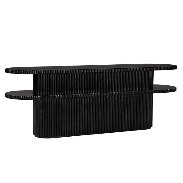 Noir Parker Console, Hand Rubbed Black