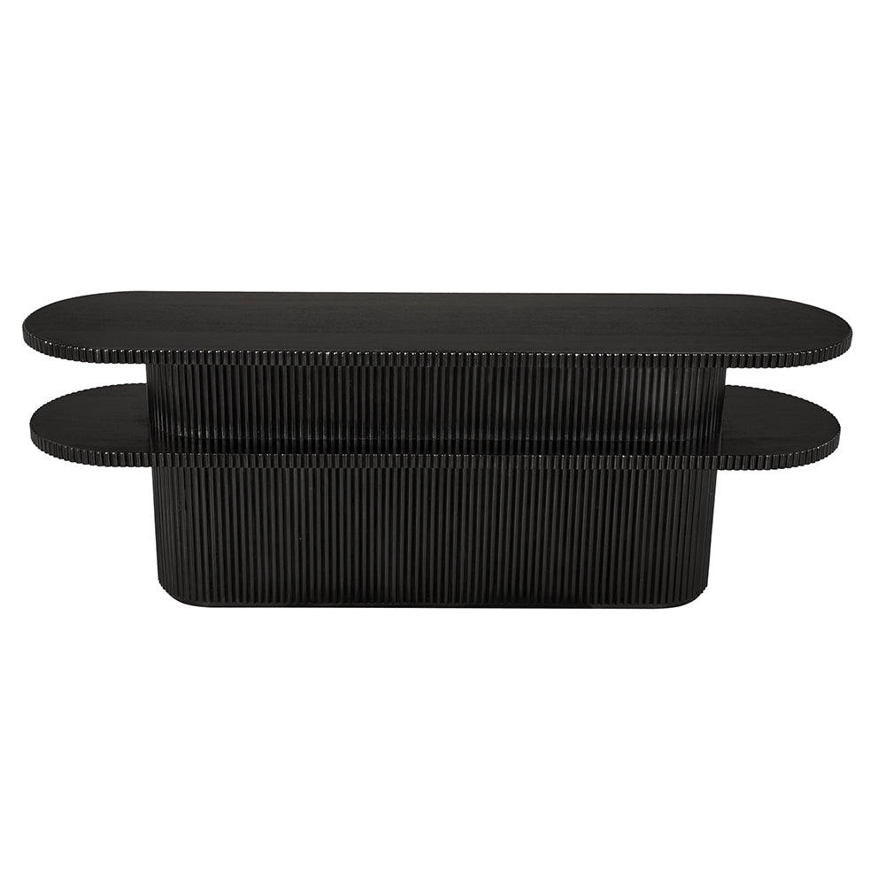 Noir Parker Console, Hand Rubbed Black