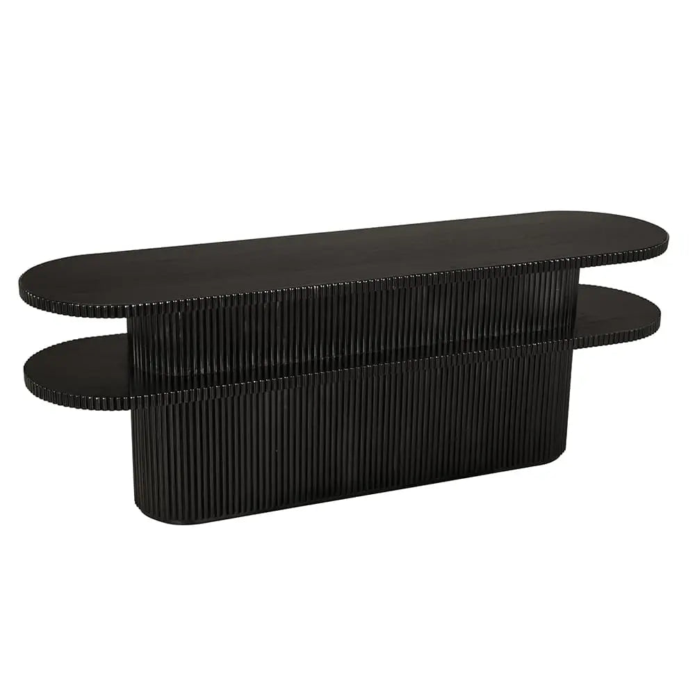 Noir Parker Console, Hand Rubbed Black