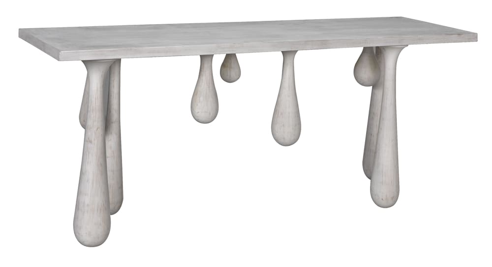 Noir Drop Console, White Wash