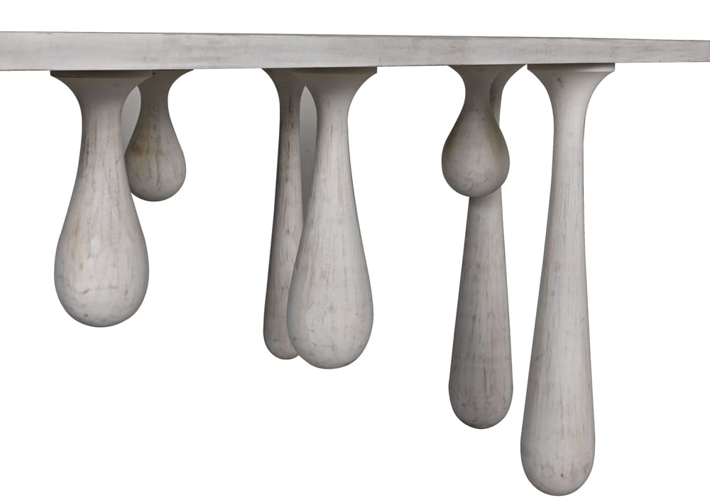 Noir Drop Console, White Wash