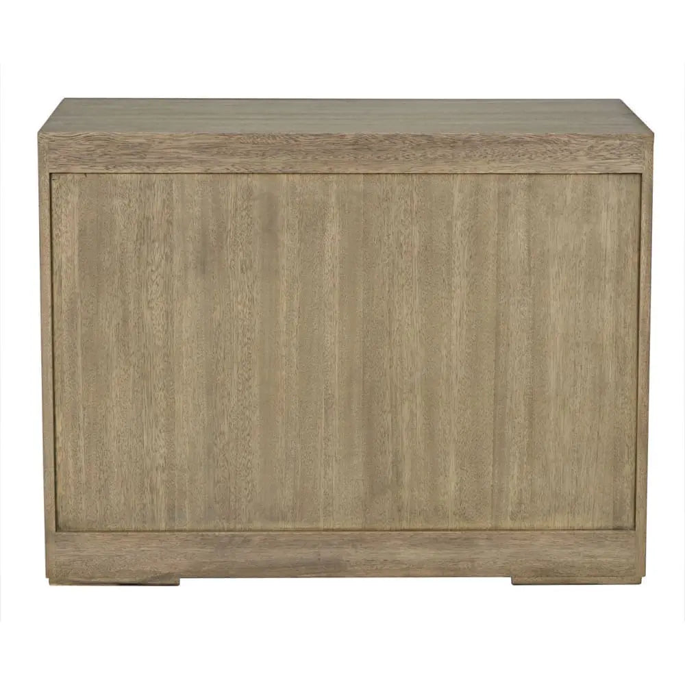 Noir Lego Sideboard With 3 Drawers, Washed Walnut