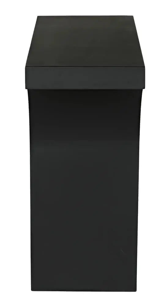 Noir Maximus Console/Side Table, Black Steel