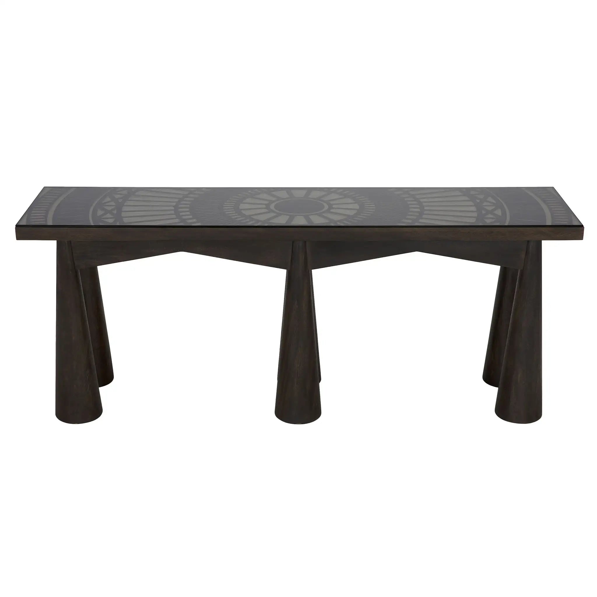 Noir Tutankhamun Console, Ebony Walnut
