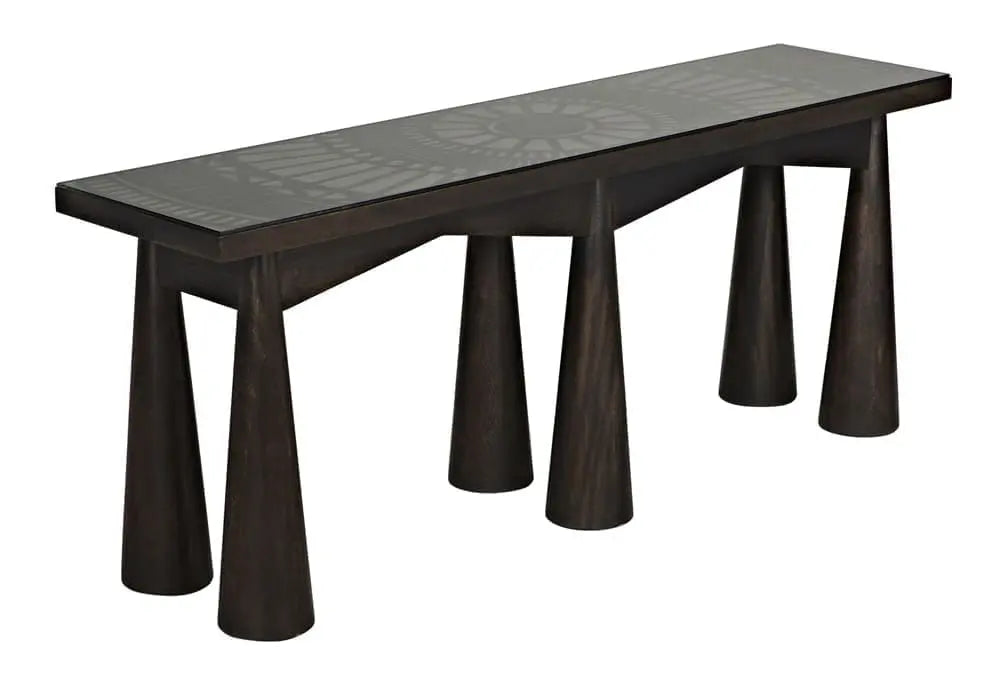 Noir Tutankhamun Console, Ebony Walnut