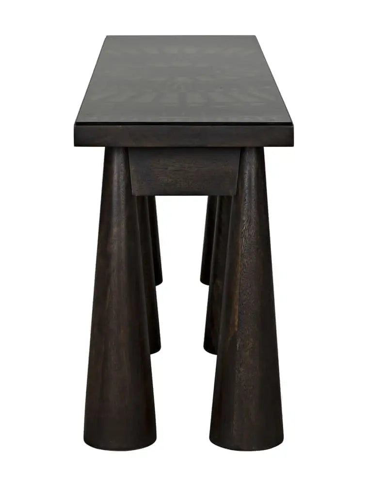 Noir Tutankhamun Console, Ebony Walnut