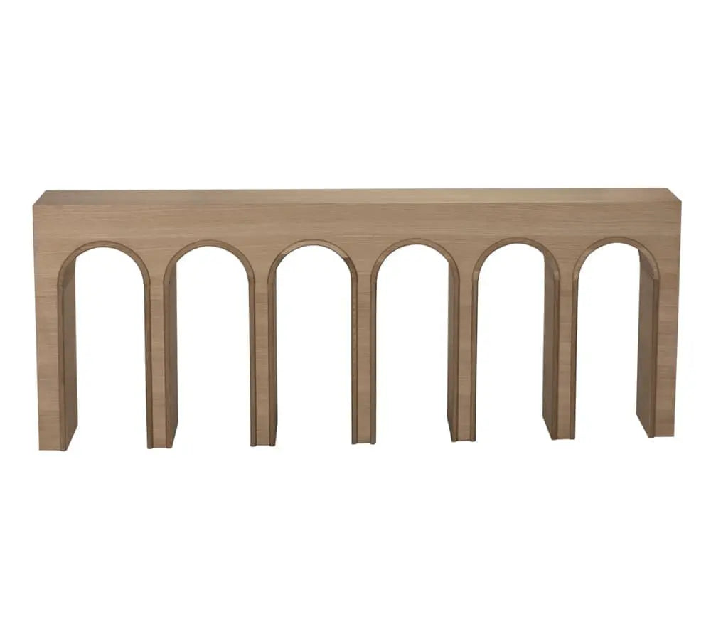Noir Enzo Console, White Oak