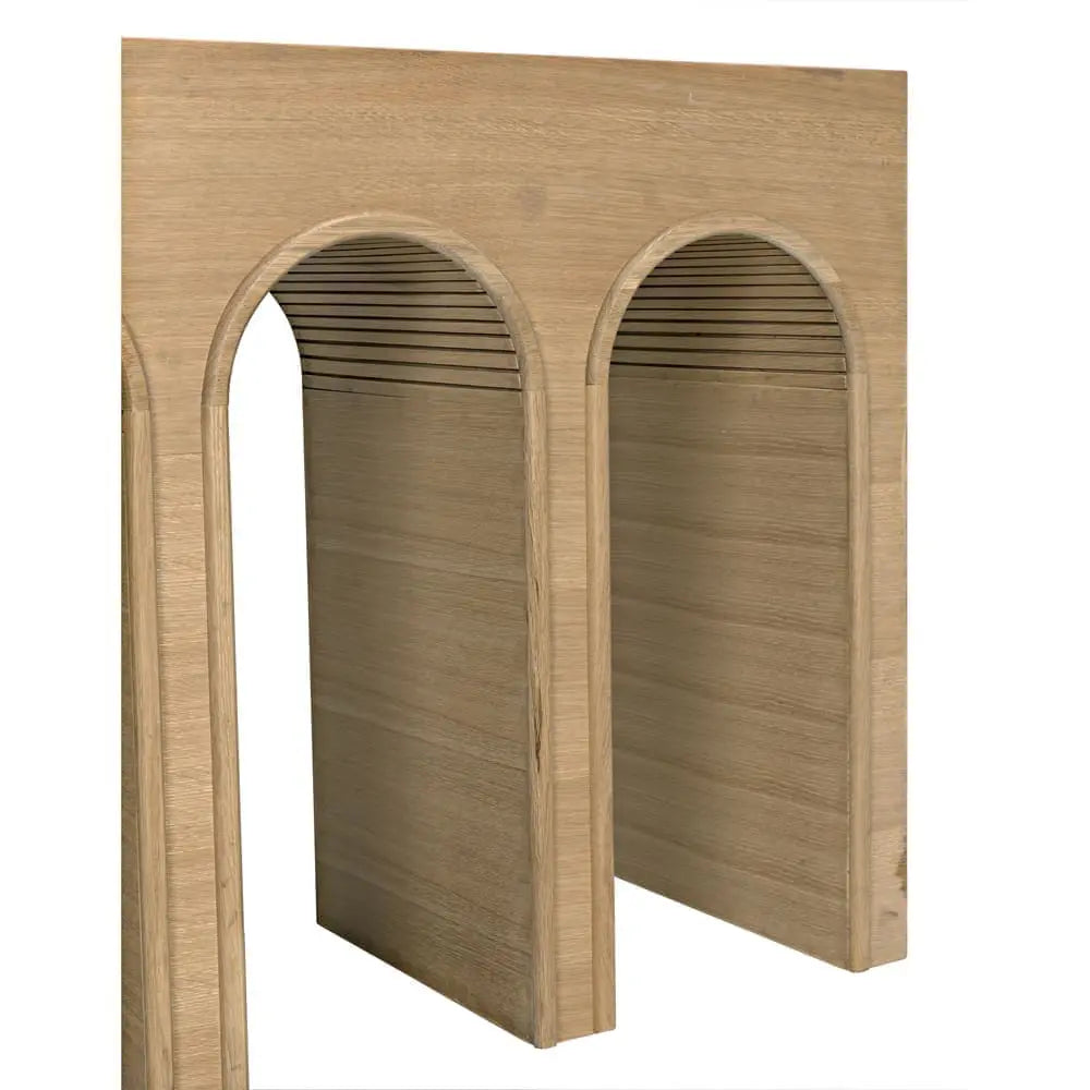 Noir Enzo Console, White Oak