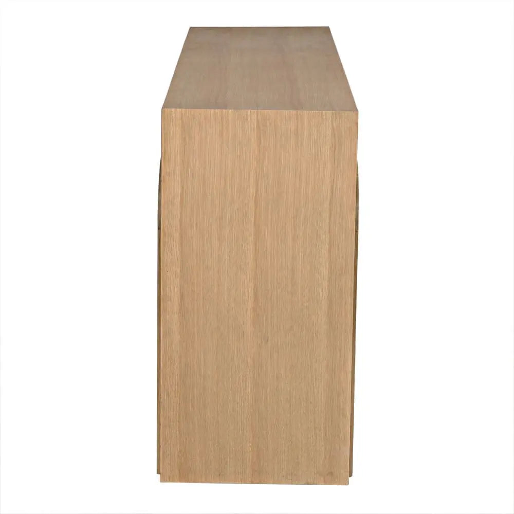 Noir Enzo Console, White Oak