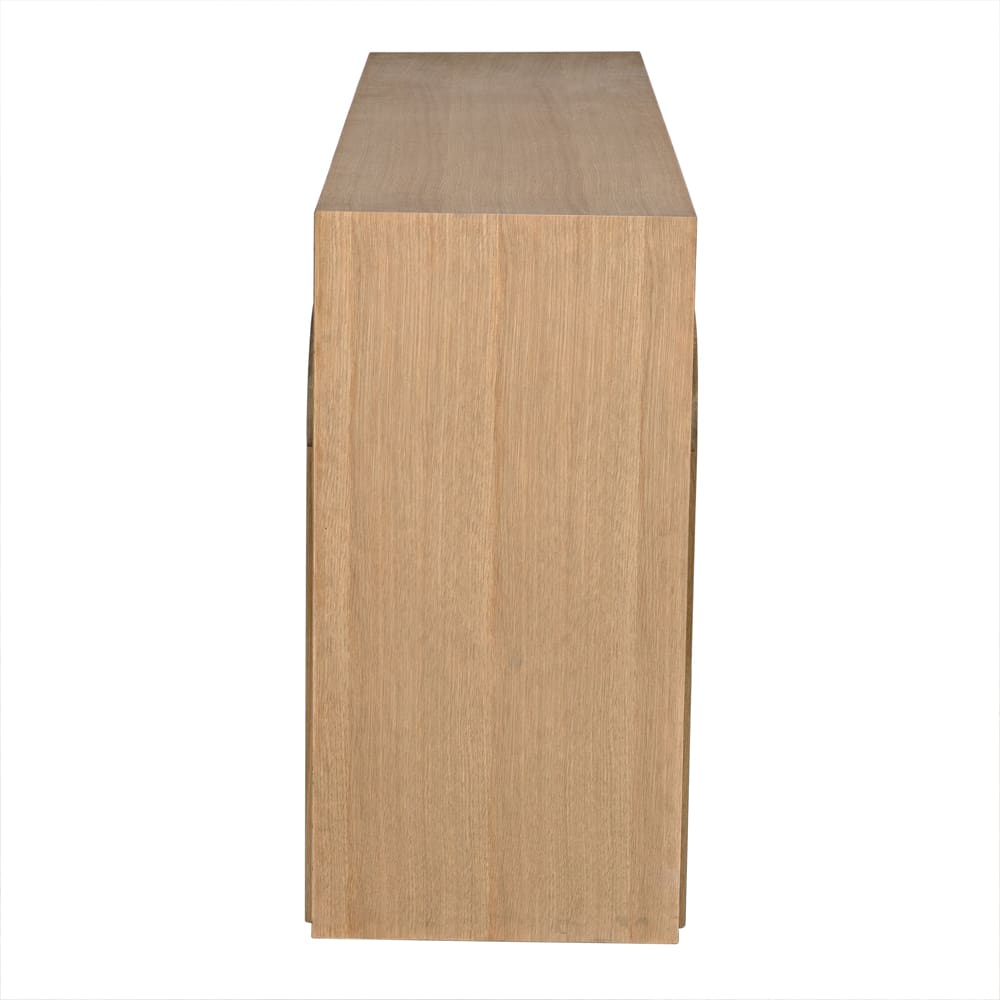 Noir Enzo Console, White Oak