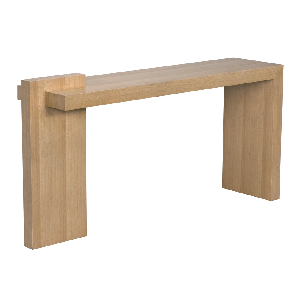 Noir Atlanta Console, White Oak Veneer