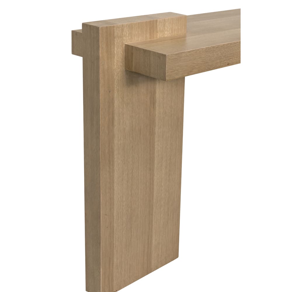 Noir Atlanta Console, White Oak Veneer