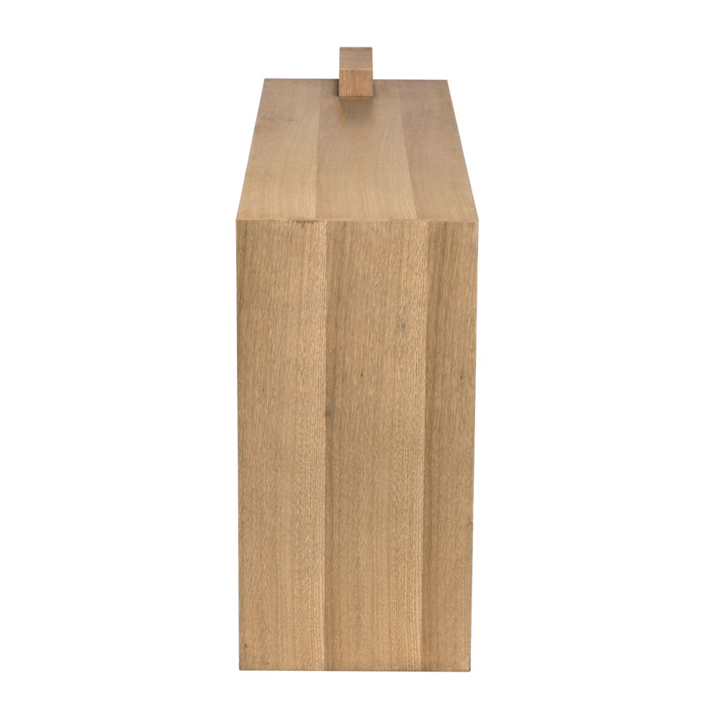 Noir Atlanta Console, White Oak Veneer