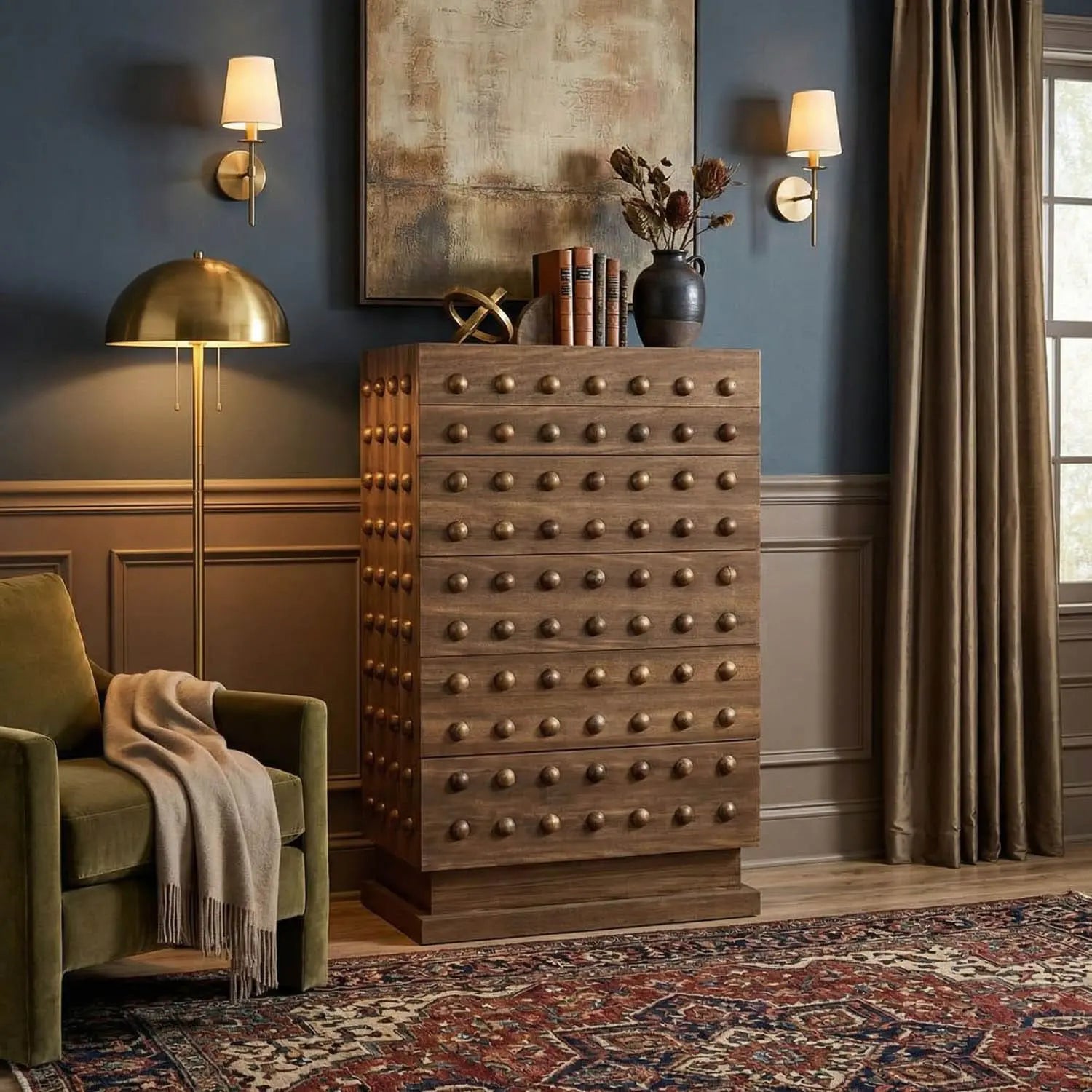 Noir Didier Cabinet, Dark Walnut