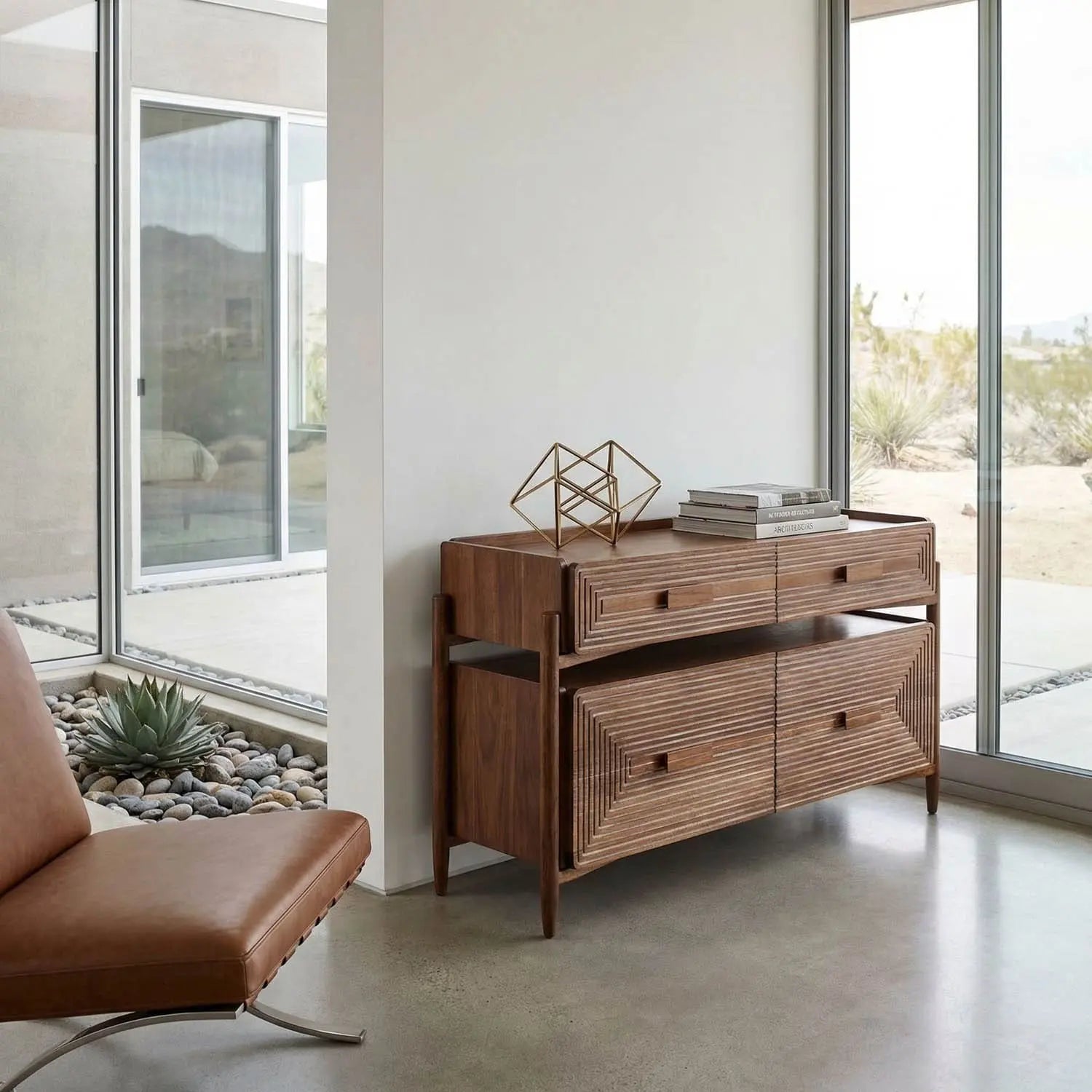 Noir Savino Sideboard, Dark Walnut