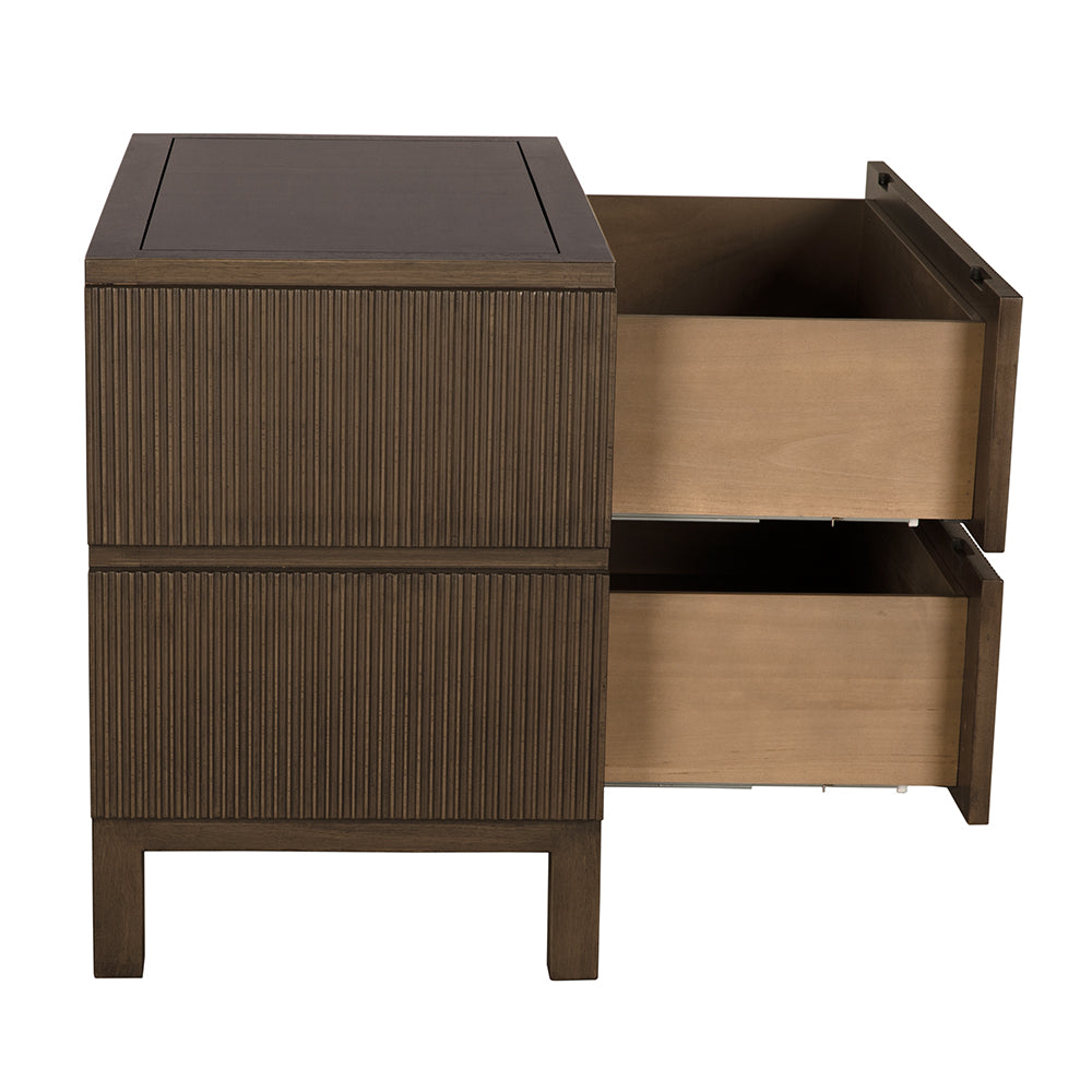 Noir Plato Sideboard, Greige Walnut