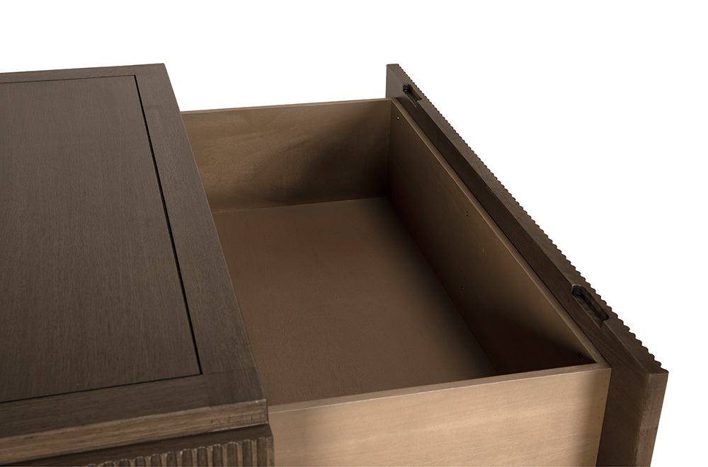 Noir Plato Sideboard, Greige Walnut