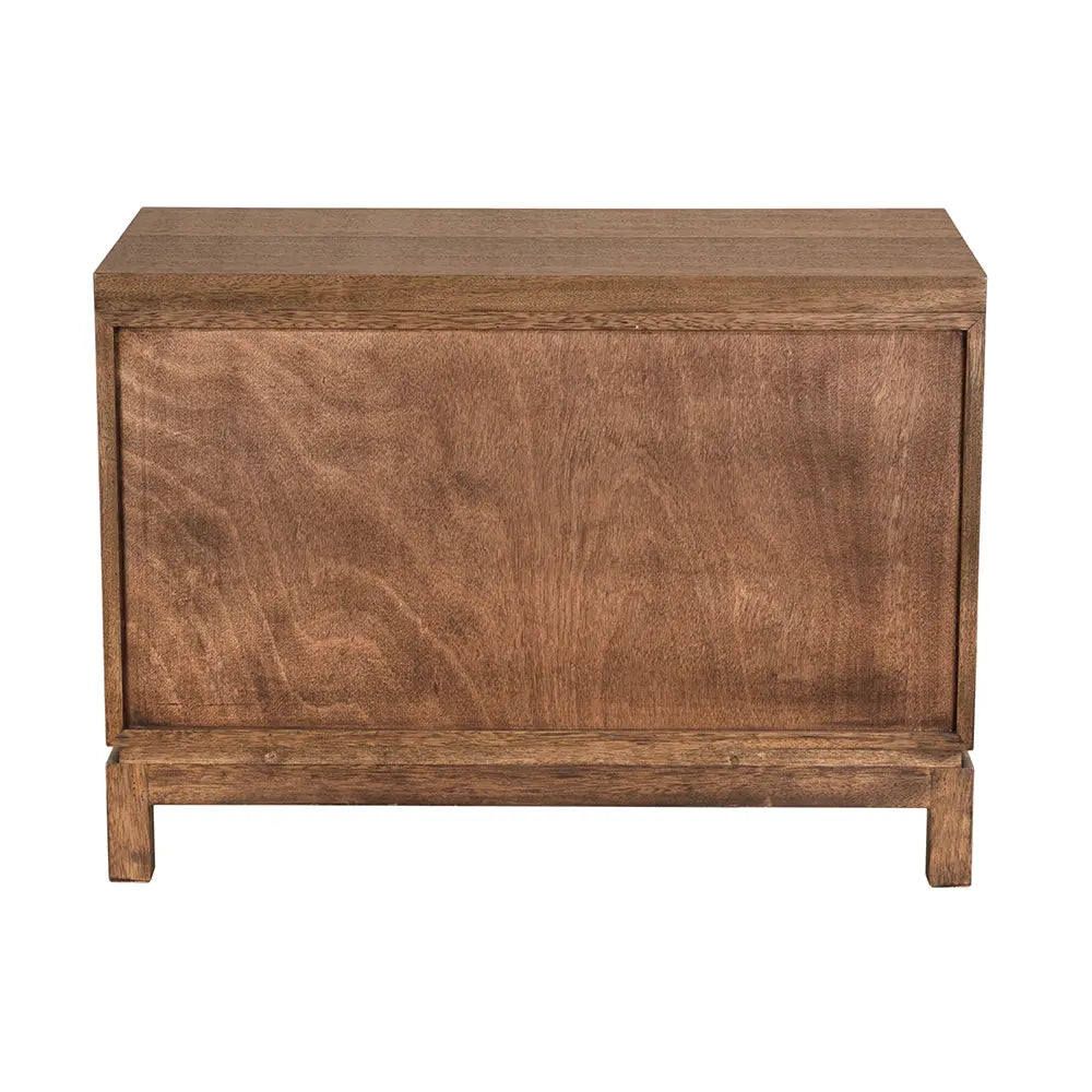 Noir Musashi 2 Drawer, Large, Dark Walnut