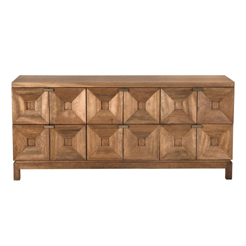 Noir Musashi 6 Drawer, Dark Walnut