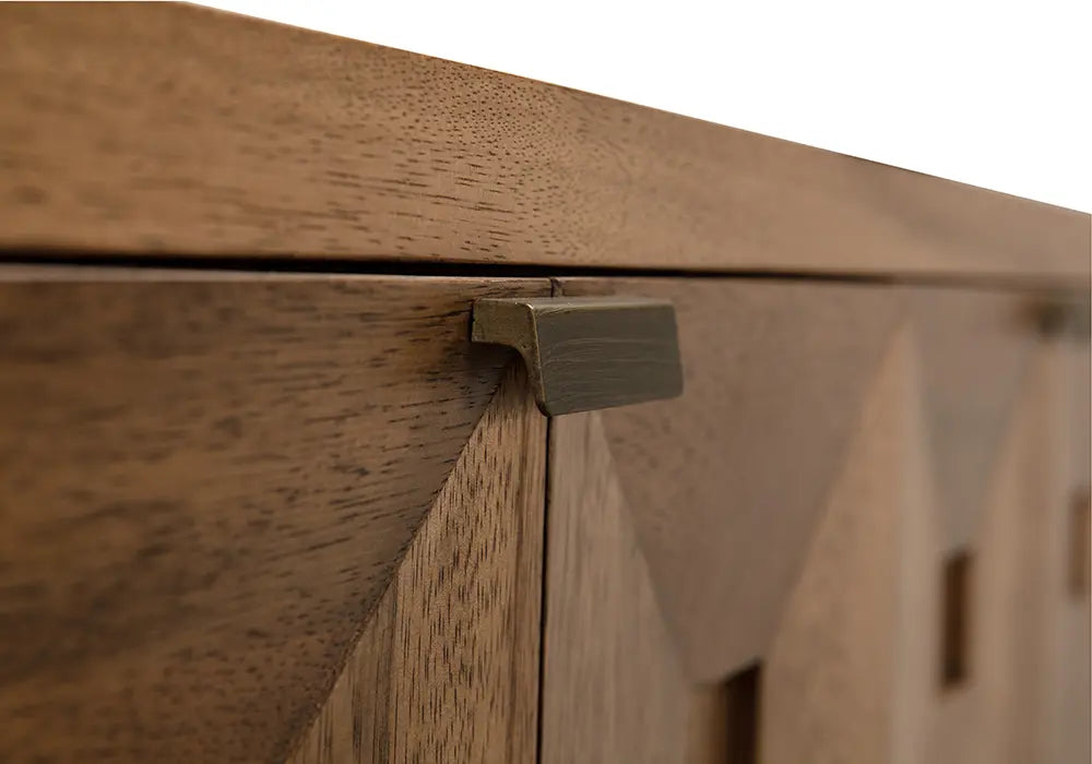 Noir Musashi 6 Drawer, Dark Walnut