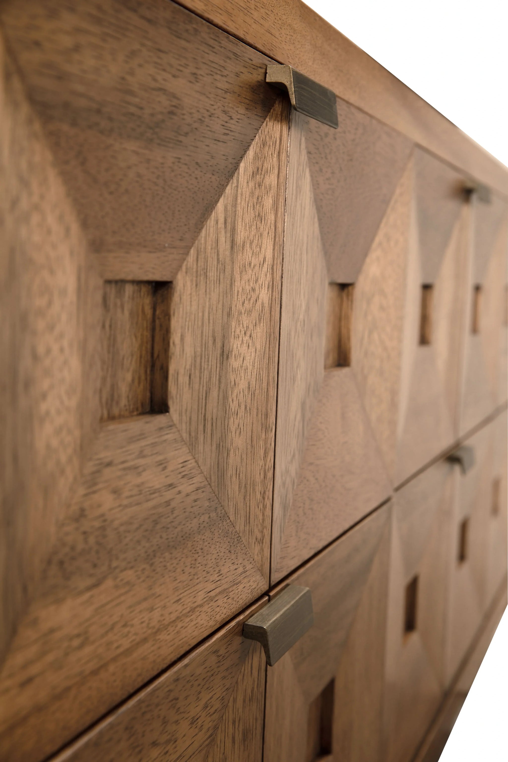 Noir Musashi 6 Drawer, Dark Walnut