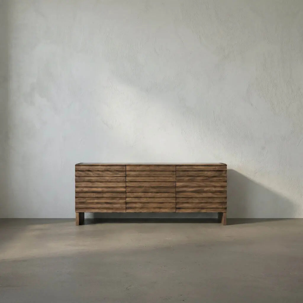 Noir Gauss Sideboard With Marble Top
