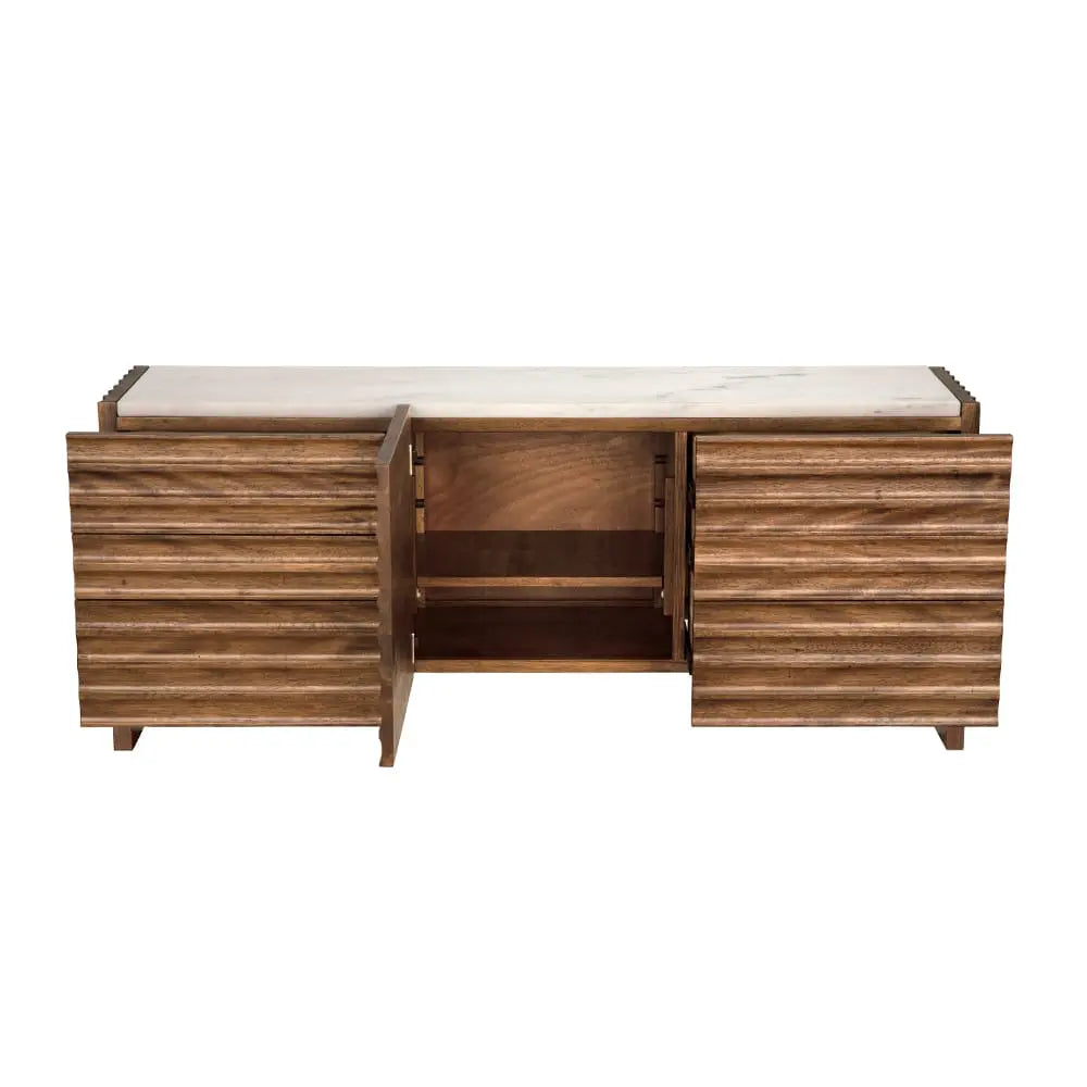 Noir Gauss Sideboard With Marble Top