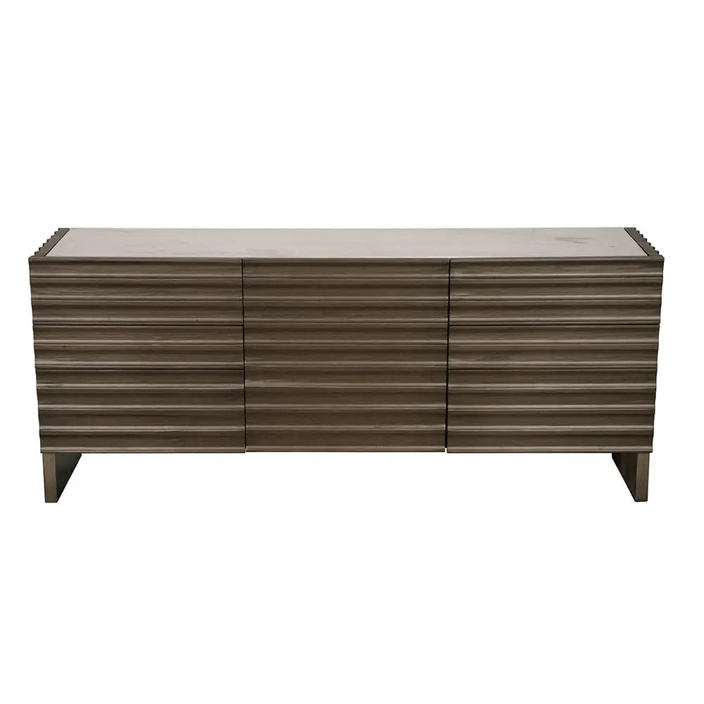 Noir Gauss Sideboard With Marble Top