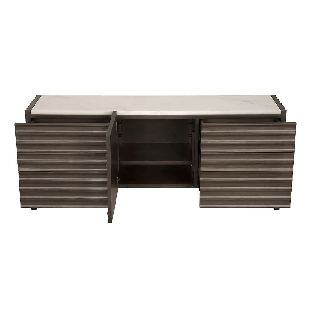 Noir Gauss Sideboard With Marble Top