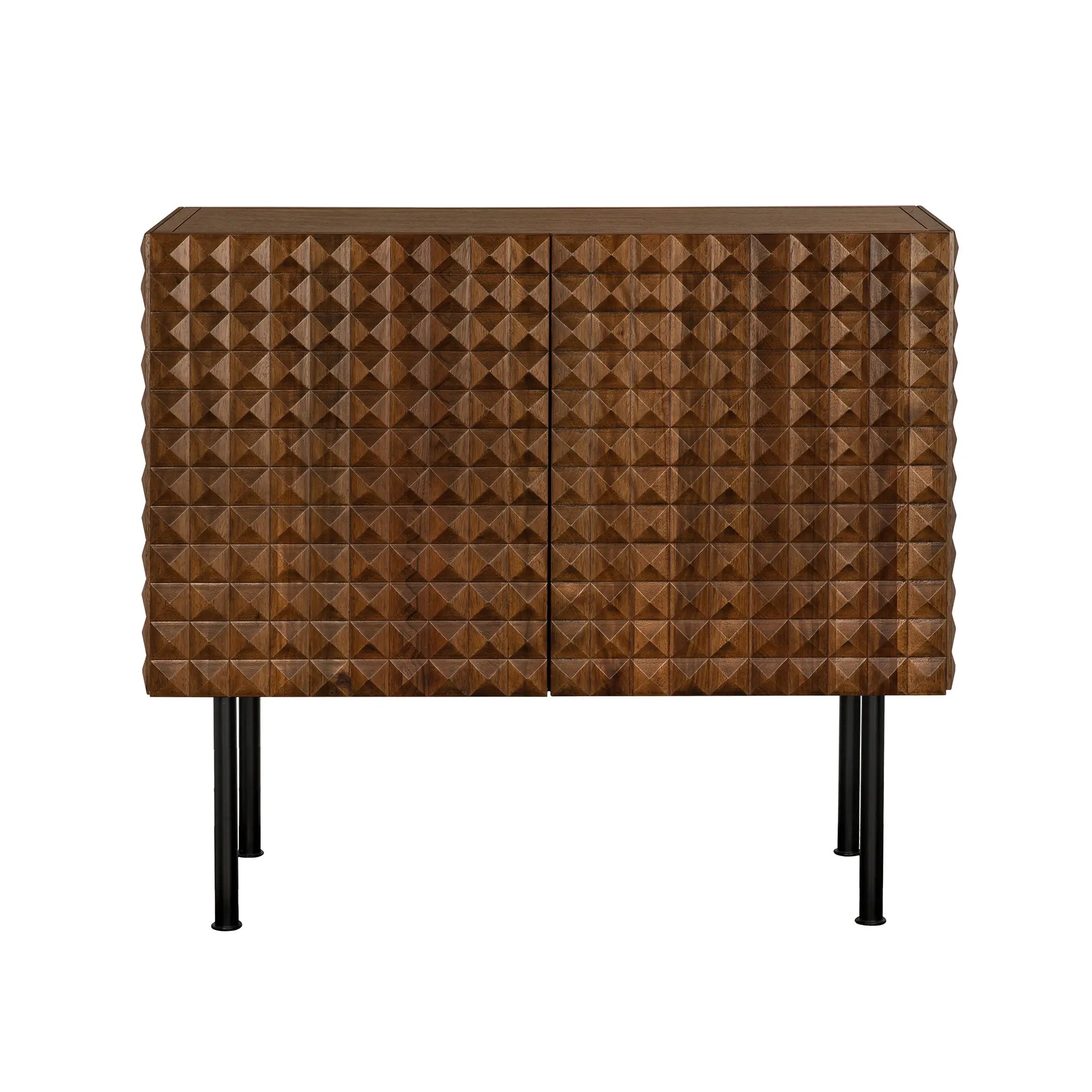 Noir Turku Sideboard With Iron Base