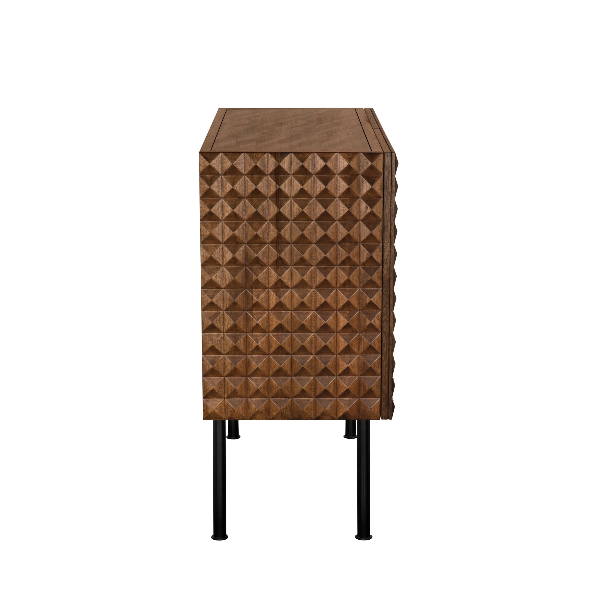 Noir Turku Sideboard With Iron Base