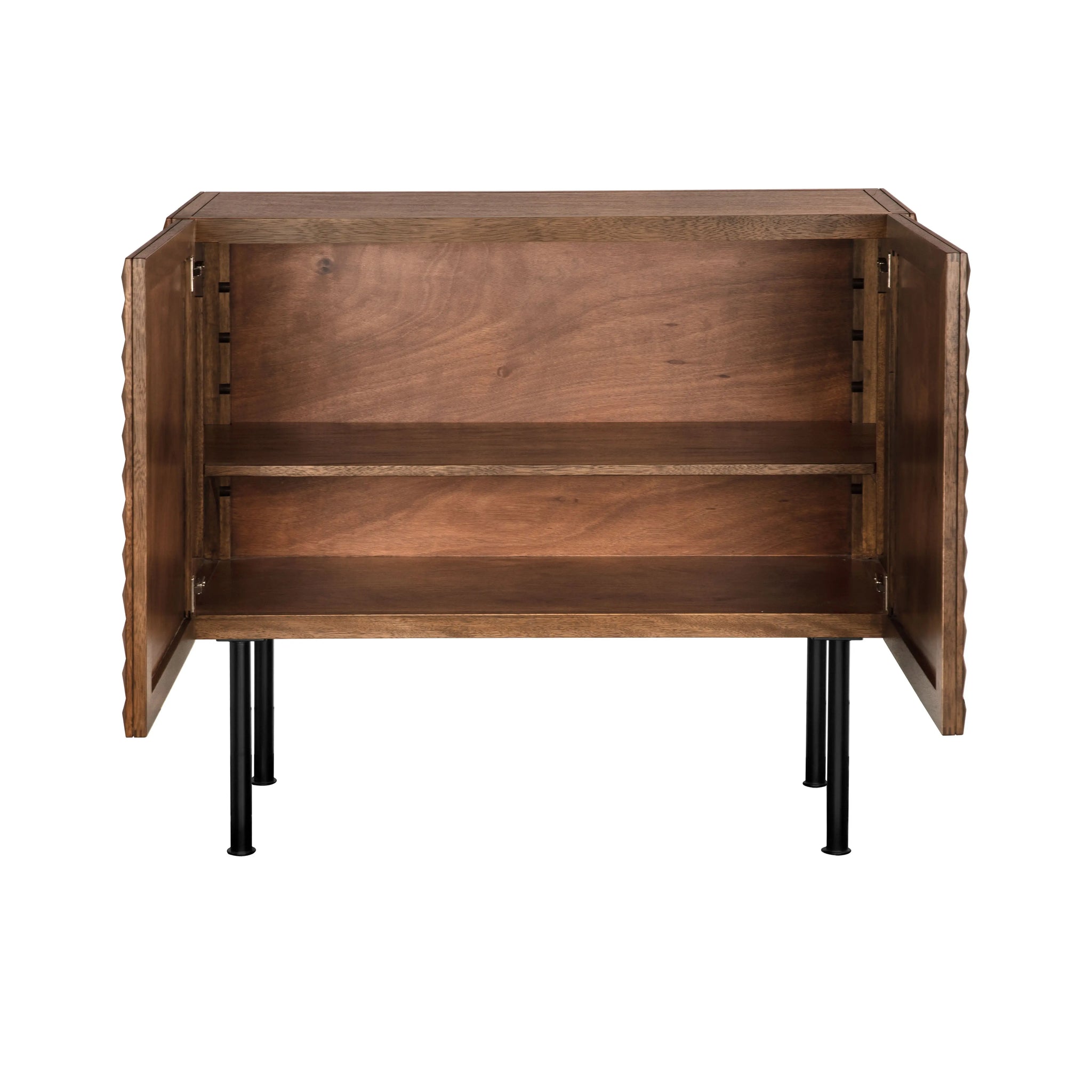 Noir Turku Sideboard With Iron Base