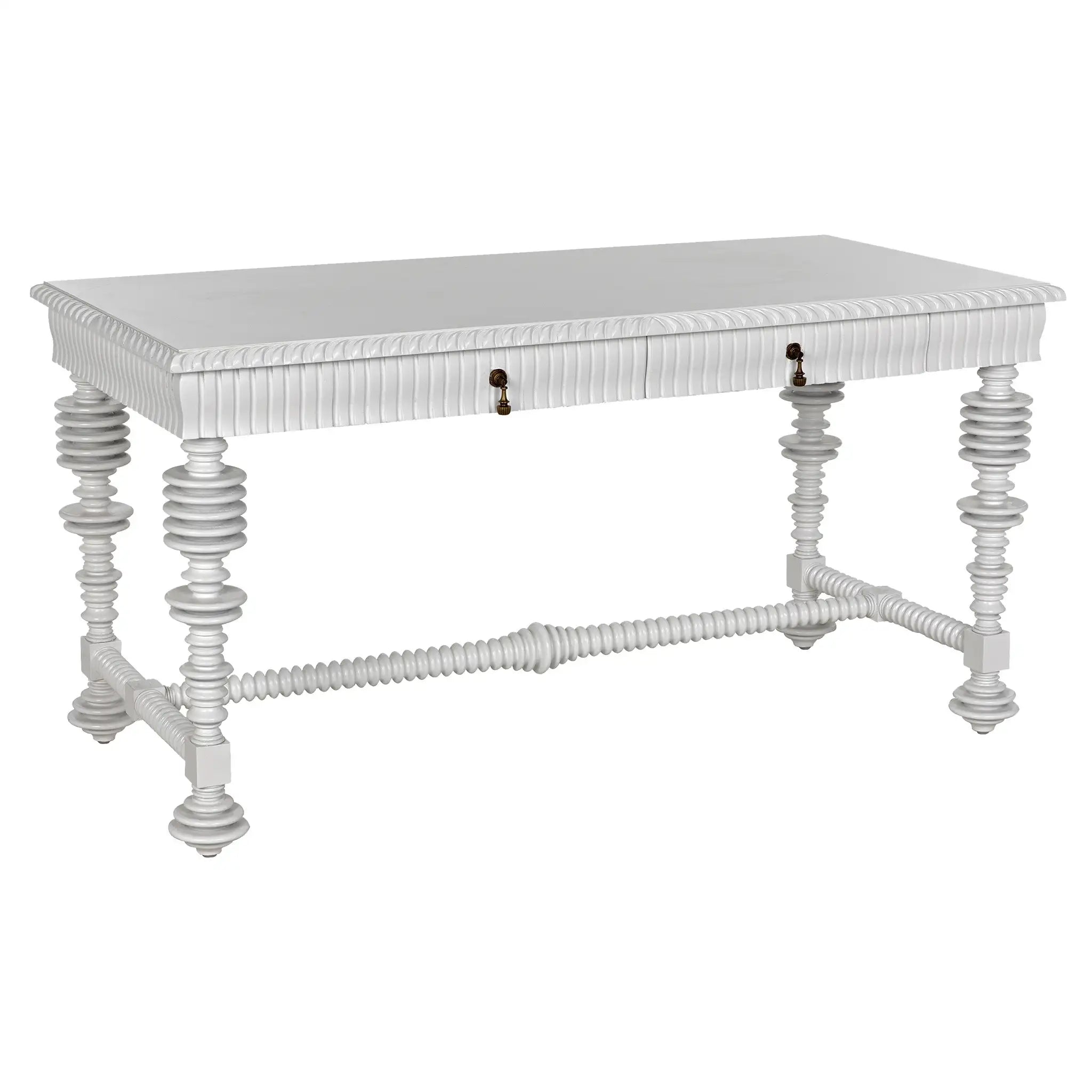 Noir Portuguese Desk, Solid White