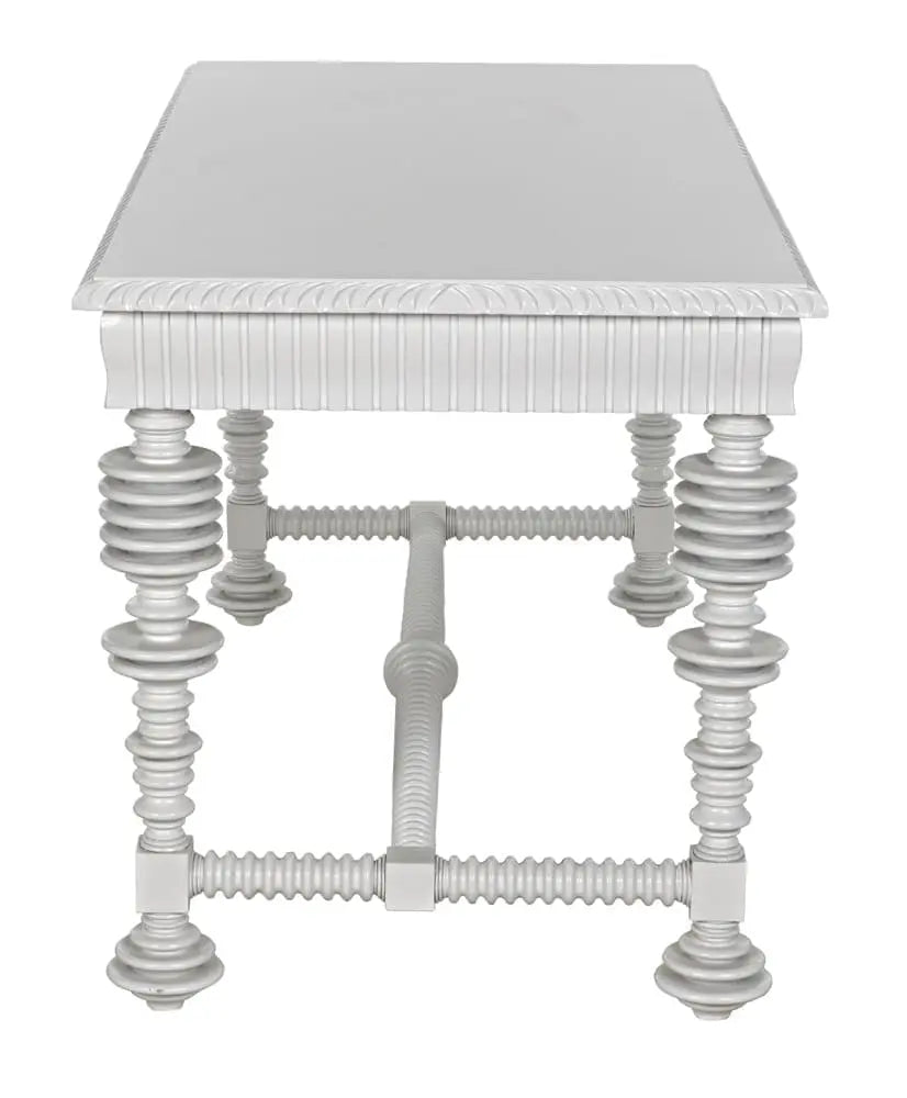 Noir Portuguese Desk, Solid White